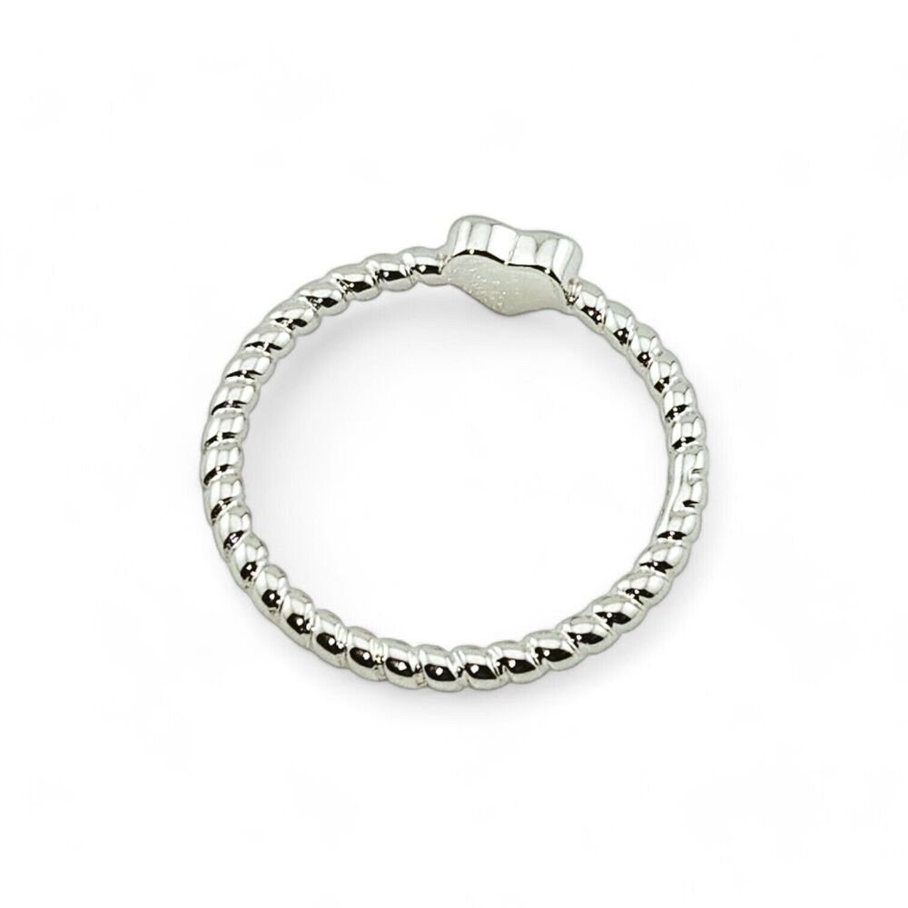 Sterling Silver Plain Heart Ring - Picture 6 of 6
